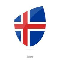 drapeau de l'islande. vecteur