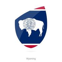 drapeau du wyoming. vecteur