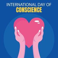 illustration graphique vectoriel d'une paire de mains tenant un coeur, parfait pour la journée internationale, la journée internationale de la conscience, célébrer, carte de voeux, etc.