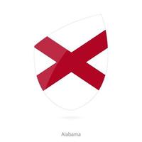 drapeau de l'Alabama. vecteur