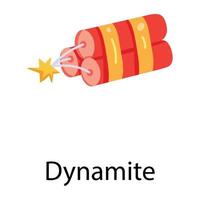 concepts de dynamite à la mode vecteur