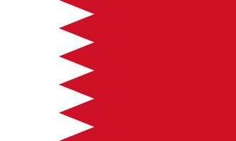 drapeau de bahreïn illustration simple pour le jour de l'indépendance ou les élections vecteur