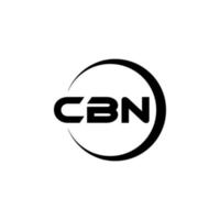 création de logo de lettre cbn dans l'illustration. logo vectoriel, dessins de calligraphie pour logo, affiche, invitation, etc. vecteur