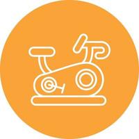 icône de fond de cercle de ligne de vélo de papeterie vecteur