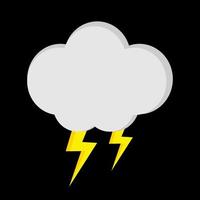 icône d'orage. mauvais temps. illustration vectorielle. vecteur