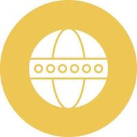 icône de fond de cercle de glyphe de boule de cirque vecteur