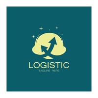 logistique logo icône illustration vecteur conception distribution symbole livraison de marchandises économie finance