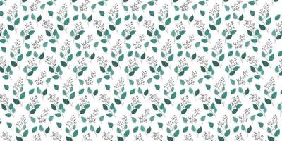 illustration de motif d'eucalyptus dans un style vintage pour tissu vecteur