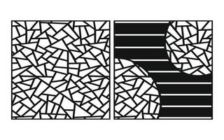 motifs floraux décoratifs, gabarit géométrique pour la découpe laser cnc vecteur