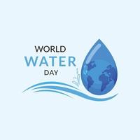 conception de vecteur de la journée mondiale de l'eau
