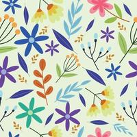 motif floral sans soudure vecteur