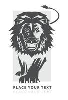 illustration du symbole du lion vecteur