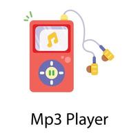 lecteur mp3 tendance vecteur