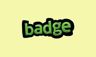 badge écrit vidéo d'animation sur écran jaune vecteur