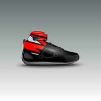 conception de chaussures de course de dragsters avec motif vectoriel de course gravis