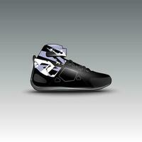 conception de chaussures de course de dragsters avec motif vectoriel de course gravis