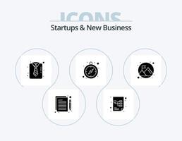 startups et nouveau pack d'icônes de glyphe d'entreprise 5 conception d'icônes. Succès. drapeau. Entreprise. productivité. l'horloge vecteur