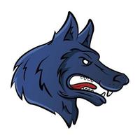 illustration de mascotte de loup vecteur