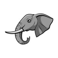 illustration de mascotte d'éléphant vecteur