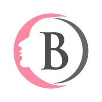 modèle de logo lettre b spa et beauté. logo de femme de beauté utilisé pour l'icône, la marque, l'identité, le spa, le symbole féminin vecteur