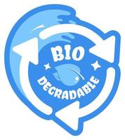 détergents et produits de nettoyage biodégradables vecteur