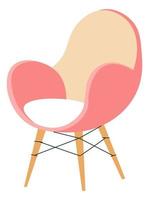 chaise minimaliste classique, intérieur minimalisme vecteur