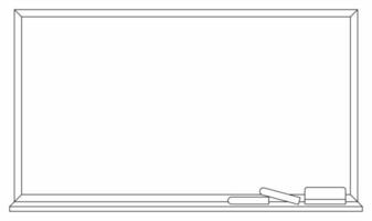 contour du tableau noir avec espace de copie pour votre texte ou votre conception vecteur