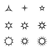 modèle d'icône étoile vecteur