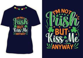 conception de t-shirt de la saint patrick vecteur