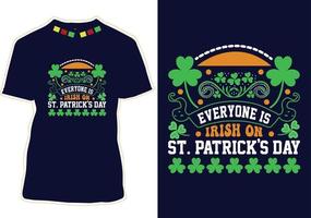 conception de t-shirt de la saint patrick vecteur