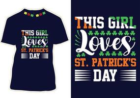 conception de t-shirt de la saint patrick vecteur