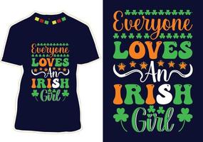 conception de t-shirt de la saint patrick vecteur