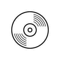 modèles de conception de vecteur d'icône de disque vinyle