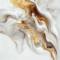conception de texture de marbre, surface colorée de marbre d'or blanc, lignes courbes, conception abstraite lumineuse de fond - vecteur