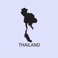 carte de la thaïlande avec l'image du drapeau national vecteur
