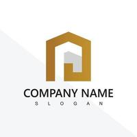 logo de maison pour agence immobilière, agent immobilier ou société de gestion immobilière vecteur