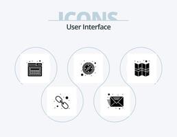 pack d'icônes de glyphe d'interface utilisateur 5 conception d'icônes. . carte. page. emplacement. GPS vecteur