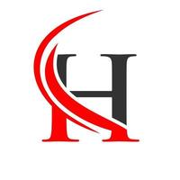 modèle de logo lettre h moderne vecteur