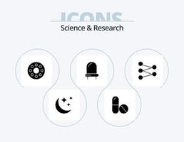 pack d'icônes de glyphe scientifique 5 conception d'icônes. . . surveiller. espace. chiffre vecteur