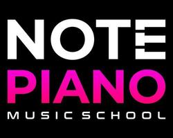 création de logo de musique de note de piano monogramme lettre e. vecteur