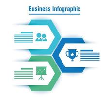 bannière de présentation ou infographie entreprise et entreprise vecteur