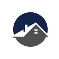 immobilier logo constructeur logo toit construction logo modèle de conception illustration vectorielle vecteur