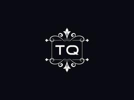 logo tq professionnel, conception de lettre de logo de luxe tq minimaliste vecteur