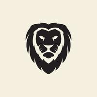 tête de lion illustration vectorielle avec création de logo de style luxe vecteur
