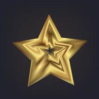 une grande étoile premium en vecteur, style d'illustration, icône d'étoile d'or moderne, symbole, marque et objet. vecteur