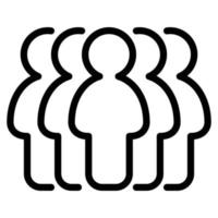 groupe de personnes icône vecteur signe symbole graphique illustration