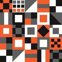 motif vectoriel géométrique orange et gris