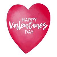 La Saint-Valentin. carte postale avec un coeur. déclaration d'amour. le 14 février. jour d'amour. pour votre conception. vecteur