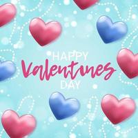 La Saint-Valentin. carte postale avec un coeur. déclaration d'amour. le 14 février. jour d'amour. pour votre conception. vecteur