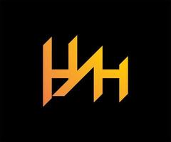 création de logo de lettre hyh. création de logo alphabet créatif moderne. illustration vectorielle de modèle de logo de lettre hyh. vecteur